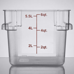 CONTENEDOR CUADRADO DE POLICARBONATO 6L (TAPA MCTRC2)