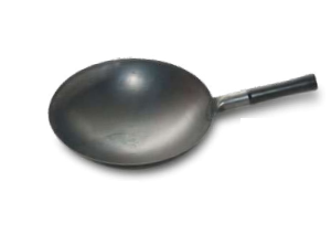 WOK CHINO ACERO AL CARBON 36X10 CMS MANGO ACERO