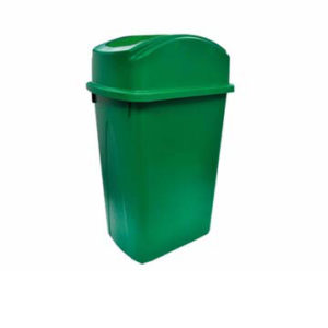 BOTE BASURA REC 60 LITROS PLASTICO VERDE