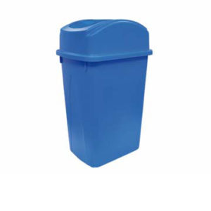 BOTE BASURA REC 60 LITROS PLASTICO AZUL
