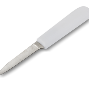 CUCHILLO MONDEADOR 3pg MANGO BLANCO