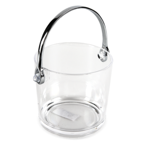 BALDE PARA HIELO TRANSPARENTE 1L