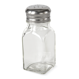 SALERO D VIDRIO CUADRADO 2 Oz