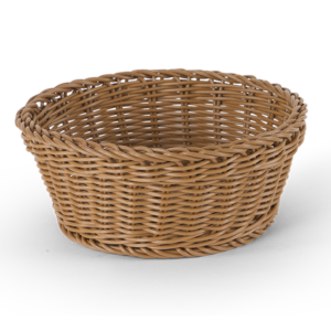 CESTA TEJIDA REDONDA, CAFE (8 .3pg X 3.1pg)