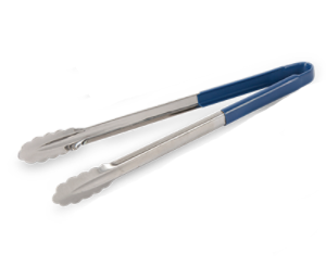 PINZA ACERO INOX CUBIERTA PLASTICO 9pg AZUL