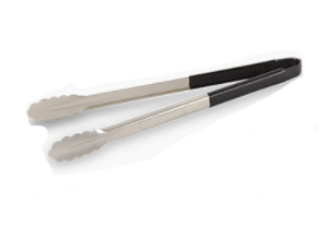 PINZA ACERO INOX CUBIERTA PLASTICO 16pg NEGRA