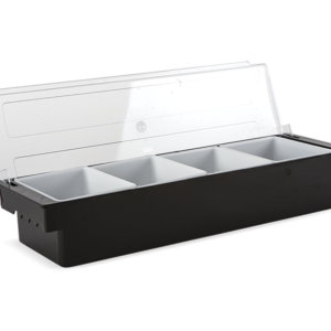 CAJA PARA CONDIMENTOS 4 COMPARTIMIENTOS PLASTICO