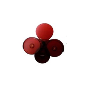 ESCARCHADOR DE VASOS 3 COPMATIMIENTOS ROJO