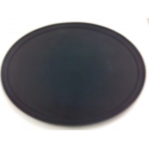 CHAROLA OVALADA ANTIDERRAPANTE 19pg X 24pg NEGRA