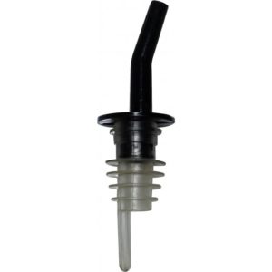 DOSIFICADOR NEGRO DE PLASTICO WHISKY PARA BOTELLAS