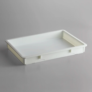 CAJA PARA MASA DE PIZZA 25.5X17.5X3pg PP APILABLE
