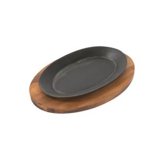 BASE DE MADERA PARA COMAL OVALADO PARA CARNE