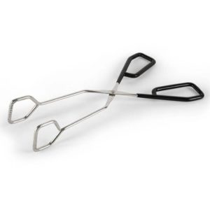 PINZA TIJERA 10pg ACERO INOX/MANGO NEGRO