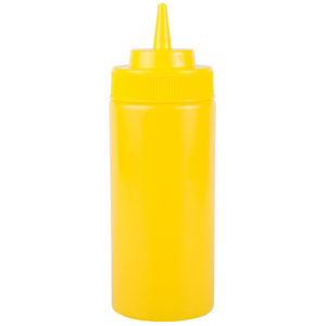 RECIPIENTE PARA ADEREZO AMARILLO 16 oz