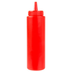 RECIPIENTE PARA ADEREZO ROJO 8 oz
