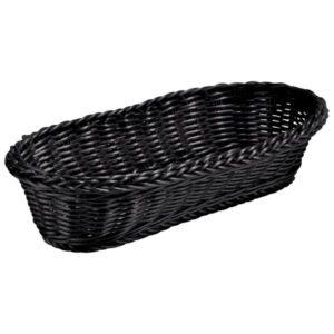 CESTA TEJIDA OVAL LARGA,NEGRO (9.2pg X 4.9 pg X 3.2pg)