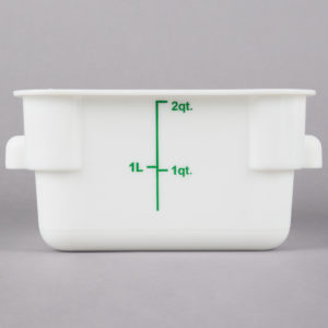 CONTENEDOR CUADRADO POLIETILENO E 2L