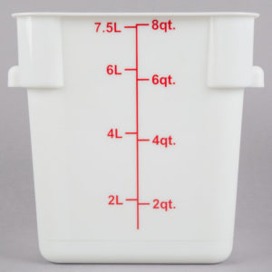 CONTENEDOR CUADRADO POLIETILENO E 8L