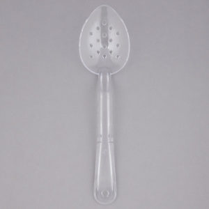 CUCHARA POLICARBONATO 11pg PERFORADA TRANSPARENTE