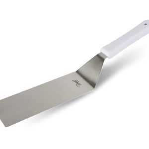 ESPATULA RECTANGULAR 7.5pg X 3pg MANGO NYLON, COLOR BLANCO