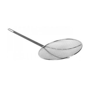 ESPUMADERA REDONDA MALLA DIA 12pg ACERO NIQUELADO
