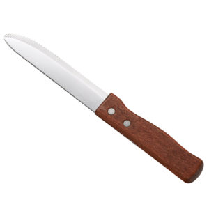 CUCHILLO MESA CORTE FINO 5pg MADERA PUNTA REDONDA