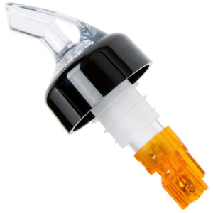 DOSIFICADOR PLASTICO P/ BOTELLA CON CANICA 1/2 OZ NARANJA