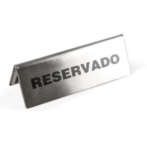 LETRERO DE RESERVADO