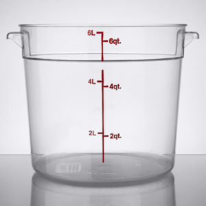 RECIPIENTE REDONDO DE 8 LT POLICARBONATO