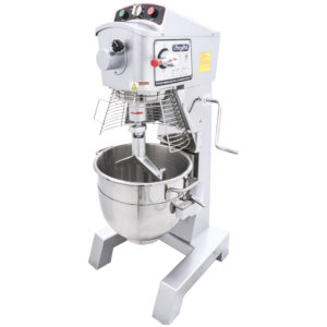 BATIDORA PLANETARIA USO RUDO DE 30 LITROS A PISO MOTOR DE 2 HP DE: 0.584 X 0.609 X 1.168 M.  PREPPAL