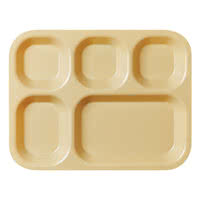 CHAROLA CON 5 COMPARTIMENTOS POLICARBONATO 10 11/16 X 13 7/8 PG 14105CW133 CAMBRO (PRECIO POR 24 PIEZAS)