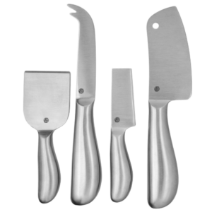 KIT DE CUCHILLOS PARA QUESO 4 PIEZAS ACERO INOXIDABLE 5 1/4 - 9 PG