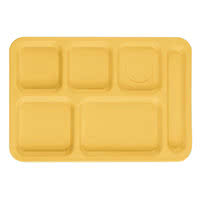 CHAROLA DE 6 COMPARTIMENTOS MARCA Cambro MODELO PS1014YE / 10 x 14 1/2 pg, 24 pzas