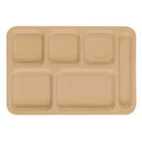 CHAROLA DE 6 COMPARTIMENTOS MARCA Cambro MODELO PS1014TAN / 10 x 14 1/2 pg, 24 pzas