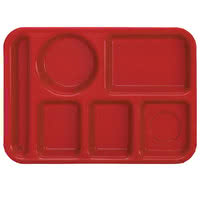 CHAROLA DE 6 COMPARTIMENTOS MARCA Vollrath MODELO 261402 / 10 x 14pg, 24 pzas