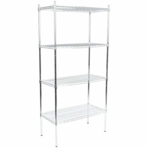 Estante de 18 x 36 de Acero Inoxidable con Postes de 74