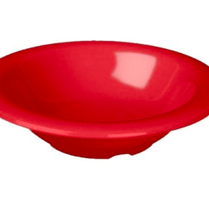 PLATO HONDO ROJO Thunder Group CR5608PR Pure Red 8 oz. Melamine Salad Bowl - 12/Pack