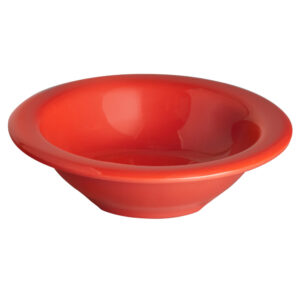 PLATO POSTRE ROJO Thunder Group CR5044PR Pure Red 4 oz. Melamine Salad Bowl - 12/Pack