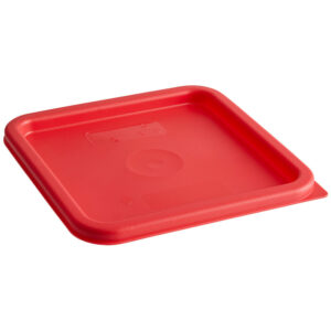 TAPA PARA CONTENEDOR CUADRADO POLICARBONATO 6 Y 8 QT ROJO CAMBRO (PRECIO POR 6 PIEZAS)
