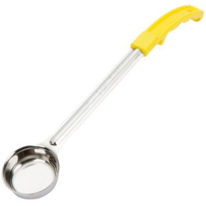 CUCHARA DE SERVIR ACERO INOX MANGO AMARILLO 1oz
