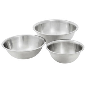 JUEGO SET DE BOWLS ACERO INOXIDABLE DE 3, 5 Y 8 QT