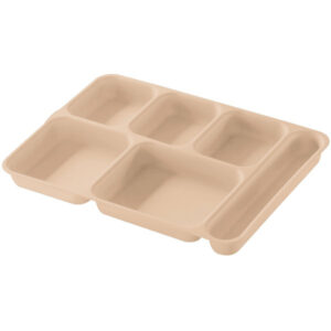 CHAROLA DE 6 COMPARTIMENTOS MARCA Cambro MODELO 10146DCPT PLASTICO / 14 3/16 x 10pg , 24 pzas (SU TAPA ES 21410146DCPC) CHAROLA ESTIBABLE