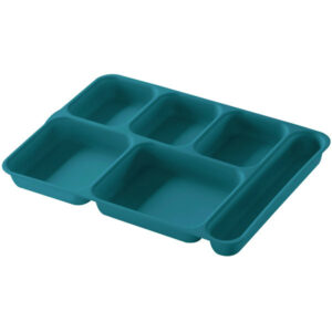 CHAROLA DE 6 COMPARTIMENTOS MARCA Cambro MODELO 10146DCPE PLASTICO / 14 3/16 x 10pg , 24 pzas (SU TAPA ES 21410146DCPC) CHAROLA ESTIBABLE