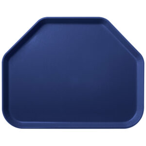 CHAROLA DE SERVICIO TRAPEZOIDAL FIBRA DE VIDRIO 14 x 18 PULGADAS COLOR AZUL MARINO