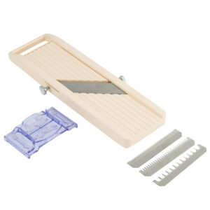 MANDOLINA 186700 CON 3 CUCHILLAS INTERCAMBIABLES MEDIDAS: 11 3/4 X 3 5/8 X 1 1/4 PG (SOBRE PEDIDO)