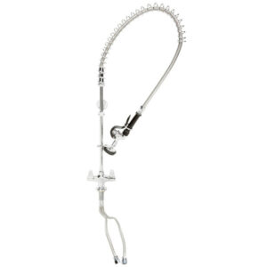 LLAVE DE PRELAVADO Y REGADERA MONTAJE A SUPERFICIE LARGO DE MANGUERA 44PG REGENCY, 6 PG T&S