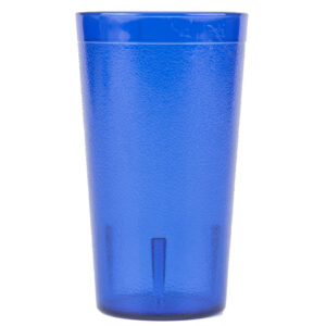 Carlisle 521247 Stackable 12 oz. Royal Blue SAN Plastic Tumbler - 72/Case