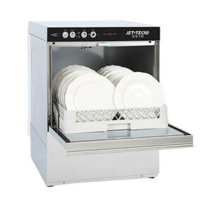 MAQUINA LAVAVAJILLAS BAJO MOSTRADOR JET TECH EV-18 DE 55 RACKS POR HORA 208-240V, 1 FASE MEDIDAS: 22 5/8 X 23 3/4 X 33 1/2 PG