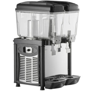 DISPENSADOR DE BEBIDAS REFRIGERADO DOBLE 3 GALONES CADA TINA MARCA AVANTCO MEDIDAS: 15 3/4 X 16 5/16 X 27 5/16 PG