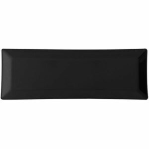 PLATO RECTANGULAR MELAMINA NEGRA THUNDER GROUP 15x5 1/4 pg (12 piezas por caja)